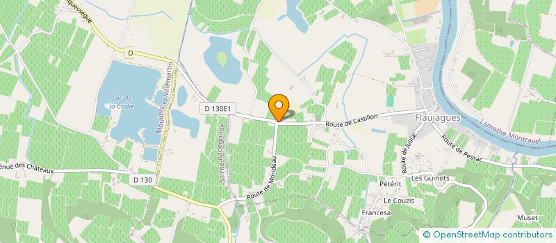 localisation de l'entreprise MADAME ANNIE ARAOZ  FLAUJAGUES