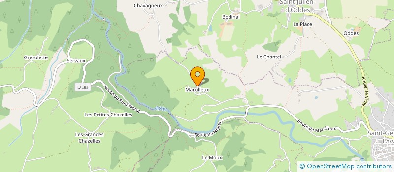 localisation de l'entreprise MADAME ANNIE ARTHAUD  SAINT-GERMAIN-LAVAL