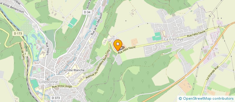 localisation de l'entreprise MADAME ANNIE AUBER  LA FRENAYE