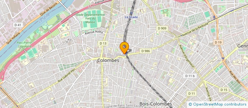 localisation de l'entreprise MADAME ANNIE AUBERGIER à COLOMBES