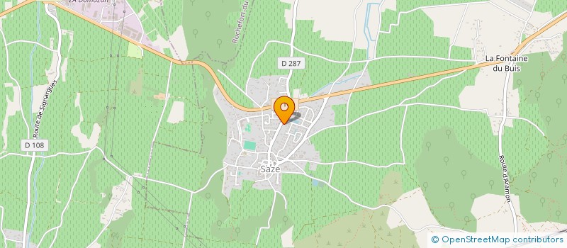 localisation de l'entreprise MADAME ANNIE AUBERT  SAZE