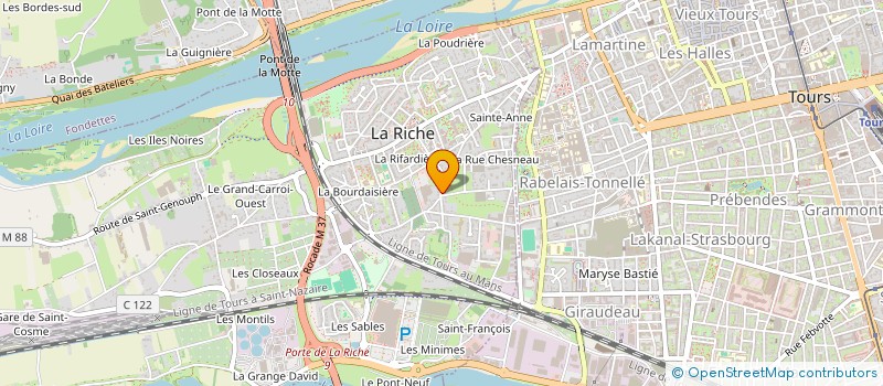 localisation de l'entreprise MADAME ANNIE AUDOIN  LA RICHE