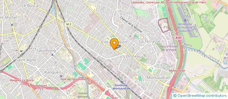 localisation de l'entreprise MADAME ANNIE AZOULAY  TOULOUSE