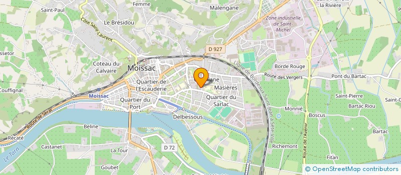 localisation de l'entreprise MADAME ANNIE BALDO  MOISSAC