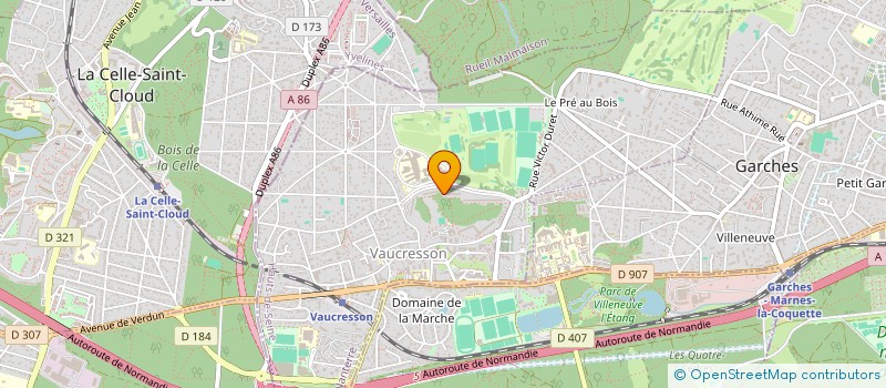 localisation de l'entreprise MADAME ANNIE BALIN  VAUCRESSON