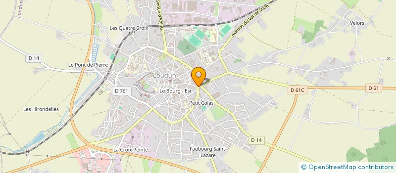 localisation de l'entreprise MADAME ANNIE BARON  LOUDUN