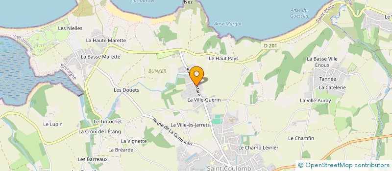 localisation de l'entreprise MADAME ANNIE BARON  SAINT-COULOMB