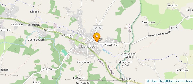 localisation de l'entreprise MADAME ANNIE BARRAIS  PLUMERGAT