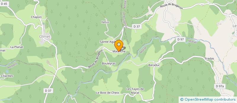 localisation de l'entreprise MADAME ANNIE BARTIN  OLMET