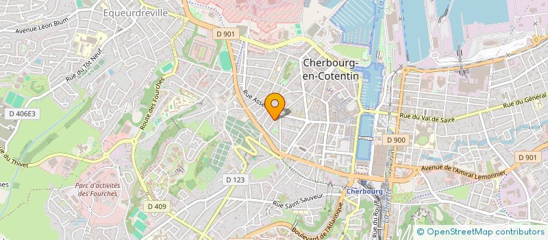 localisation de l'entreprise MADAME ANNIE BASILE à CHERBOURG-EN-COTENTIN