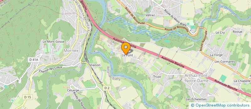 localisation de l'entreprise MADAME ANNIE BASTARD  ARTHAZ-PONT-NOTRE-DAME