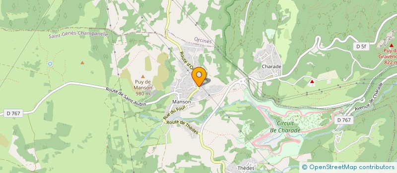 localisation de l'entreprise MADAME ANNIE BATTUT  SAINT-GENES-CHAMPANELLE