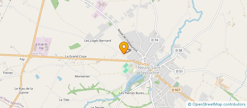 localisation de l'entreprise MADAME ANNIE BAUDIN à NEUVY-SAINT-SEPULCHRE