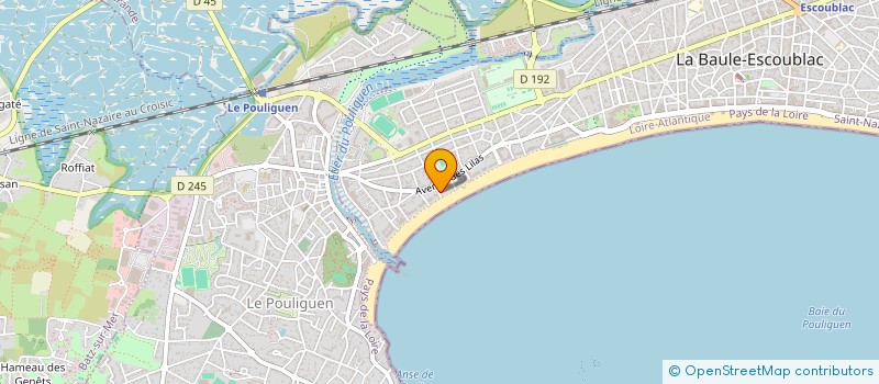 localisation de l'entreprise MADAME ANNIE BEBON à LA BAULE-ESCOUBLAC