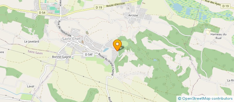 localisation de l'entreprise MADAME ANNIE BEJUY  SAINT-CHEF