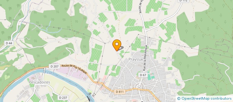 localisation de l'entreprise MADAME ANNIE BENECH  PRAYSSAC