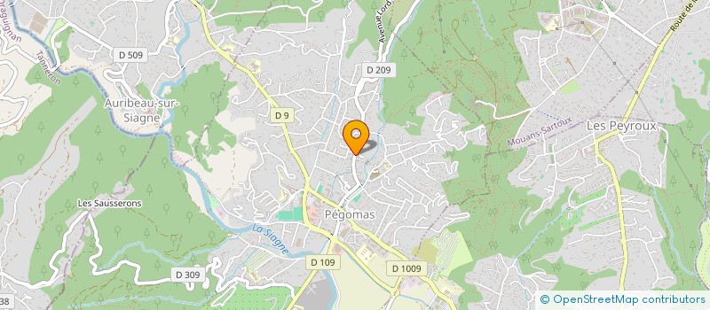 localisation de l'entreprise MADAME ANNIE BENLIAN  PEGOMAS