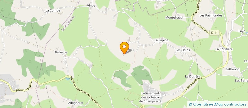 localisation de l'entreprise MADAME ANNIE BERJAT  SAINT-HEAND