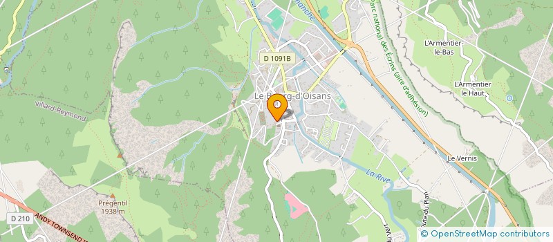 localisation de l'entreprise MADAME ANNIE BERT  LES DEUX ALPES