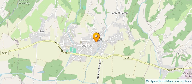 localisation de l'entreprise MADAME ANNIE BERTHIER  LUZINAY