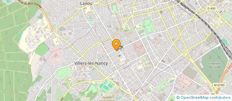 localisation de l'entreprise MADAME ANNIE BERTIN  VILLERS-LES-NANCY