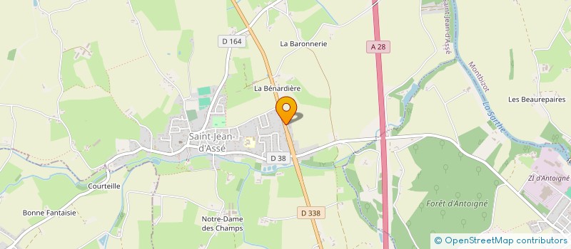 localisation de l'entreprise MADAME ANNIE BESLIN  SAINT-JEAN-D'ASSE