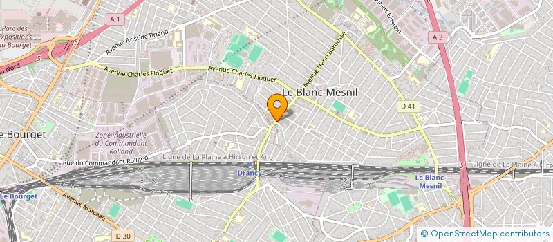 localisation de l'entreprise MADAME ANNIE BESNARD  LE BLANC-MESNIL