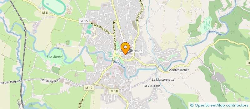 localisation de l'entreprise MADAME ANNIE BEVILACQUA  SAINT-GALMIER