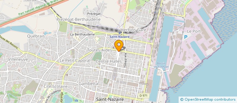 localisation de l'entreprise MADAME ANNIE BEYOU à SAINT-NAZAIRE
