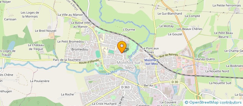 localisation de l'entreprise MADAME ANNIE BIARD  MONTFORT-SUR-MEU