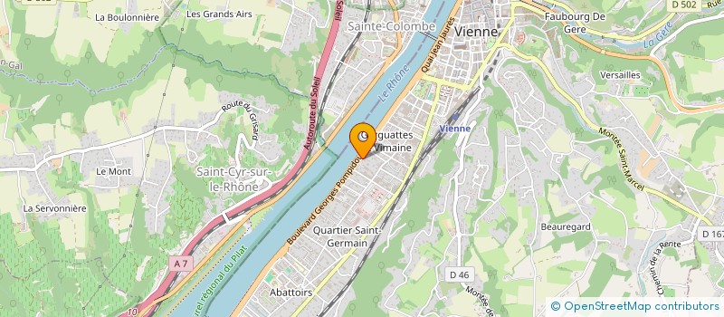 localisation de l'entreprise MADAME ANNIE BICHON  VIENNE