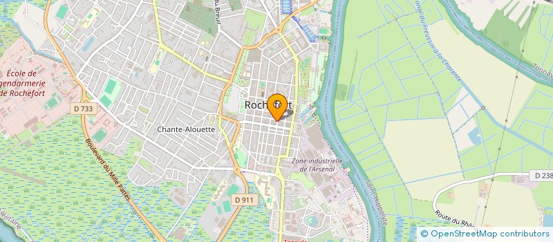 localisation de l'entreprise MADAME ANNIE BILLAUD  ROCHEFORT
