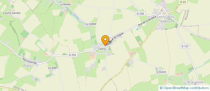 localisation de l'entreprise MADAME ANNIE BINET  CESNY-LES-SOURCES