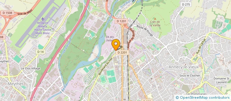 localisation de l'entreprise MADAME ANNIE BIOLLAY à ANNECY