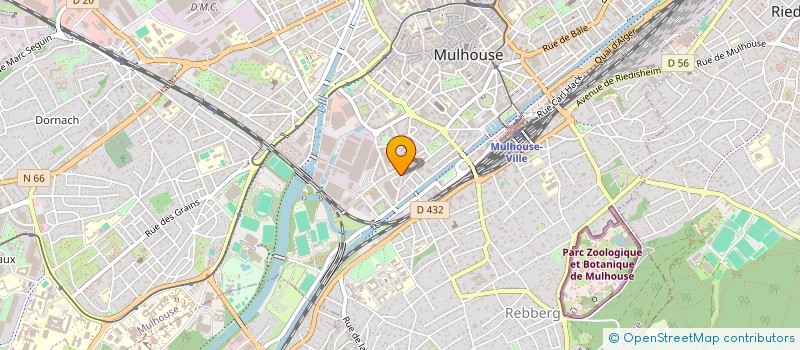 localisation de l'entreprise MADAME ANNIE BLANC  MULHOUSE