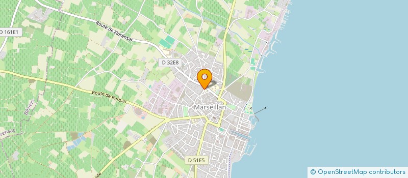 localisation de l'entreprise MADAME ANNIE BLANQUE à MARSEILLAN