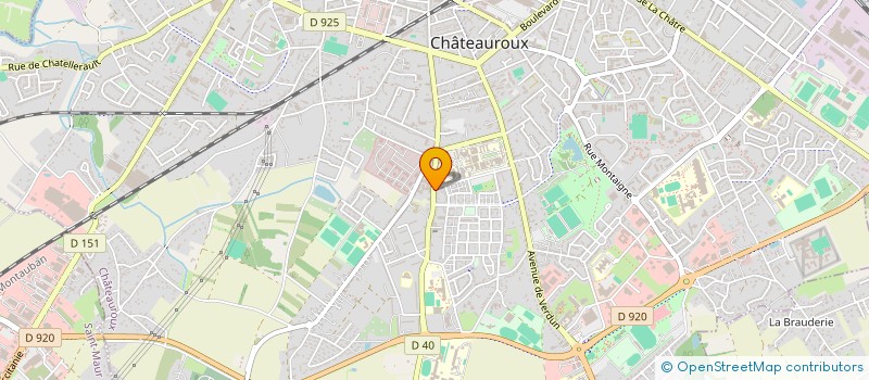 localisation de l'entreprise MADAME ANNIE BLIN à CHATEAUROUX