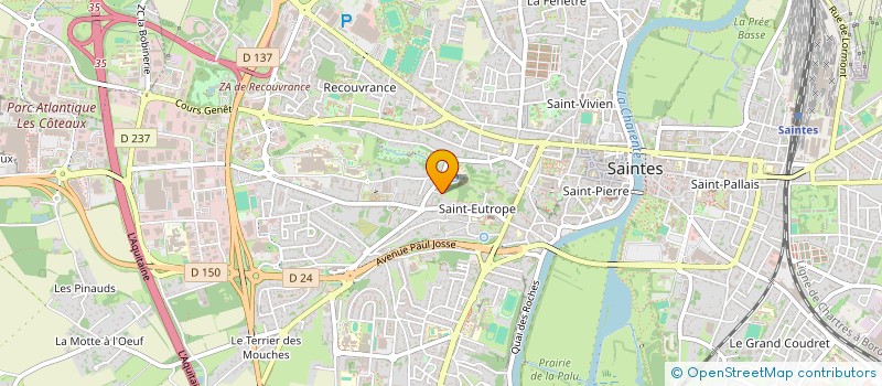 localisation de l'entreprise MADAME ANNIE BORDE  SAINTES