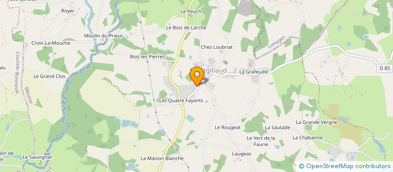 localisation de l'entreprise MADAME ANNIE BORIE  LUBERSAC