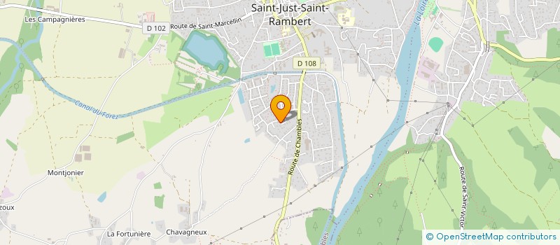 localisation de l'entreprise MADAME ANNIE BOST  SAINT-JUST-SAINT-RAMBERT