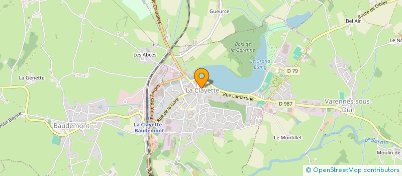 localisation de l'entreprise MADAME ANNIE BOUCAUD à LA CLAYETTE