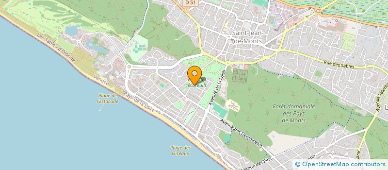 localisation de l'entreprise MADAME ANNIE BOUGERE  SAINT-JEAN-DE-MONTS