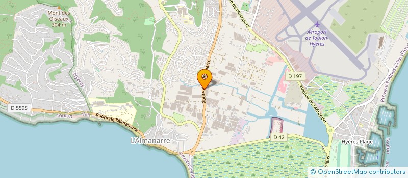 localisation de l'entreprise MADAME ANNIE BOURDEAU  HYERES
