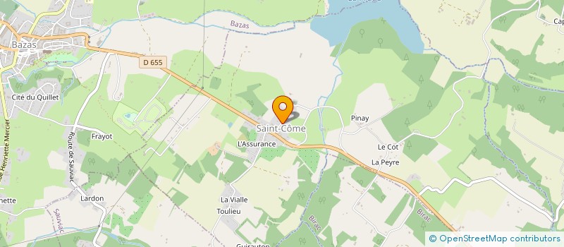 localisation de l'entreprise MADAME ANNIE BOURGADE  LE NIZAN