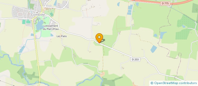 localisation de l'entreprise MADAME ANNIE BOURGEAIS  OMBREE D'ANJOU