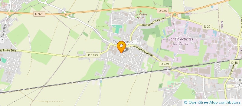 localisation de l'entreprise MADAME ANNIE BRAILLY  FRESSENNEVILLE