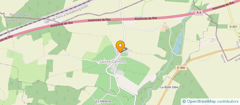 localisation de l'entreprise MADAME ANNIE BREBANT  SAINTE-GEMME