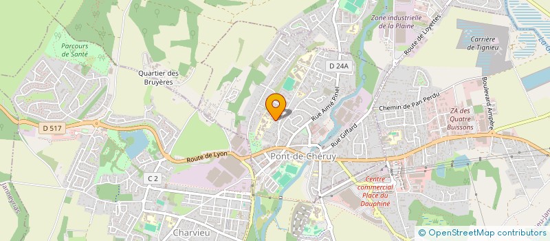 localisation de l'entreprise MADAME ANNIE BREYSSE  PONT-DE-CHERUY