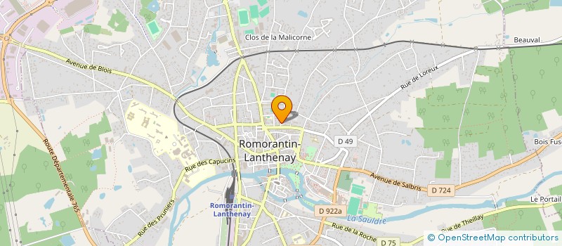 localisation de l'entreprise MADAME ANNIE BRIDIAU  ROMORANTIN-LANTHENAY