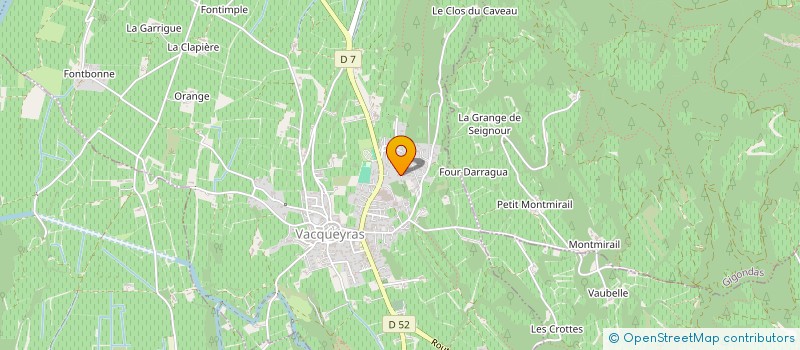 localisation de l'entreprise MADAME ANNIE BROUCHIER  VACQUEYRAS